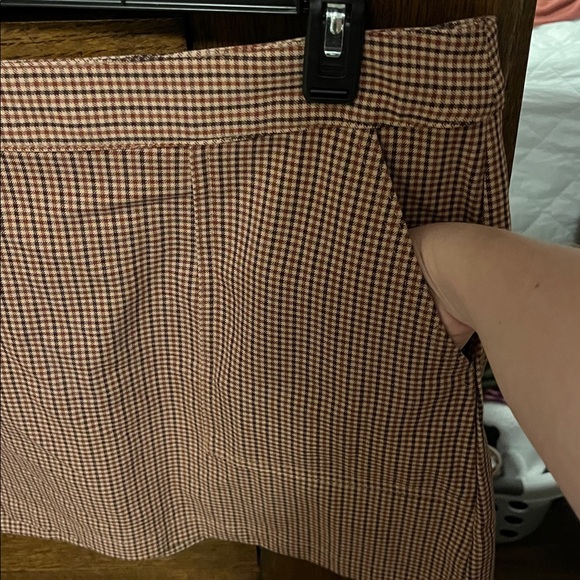 a new day Brown Checkered Mini Skirt - Picture 4 of 4